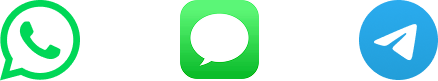 Works over WhatsApp, iMessage and Telegram